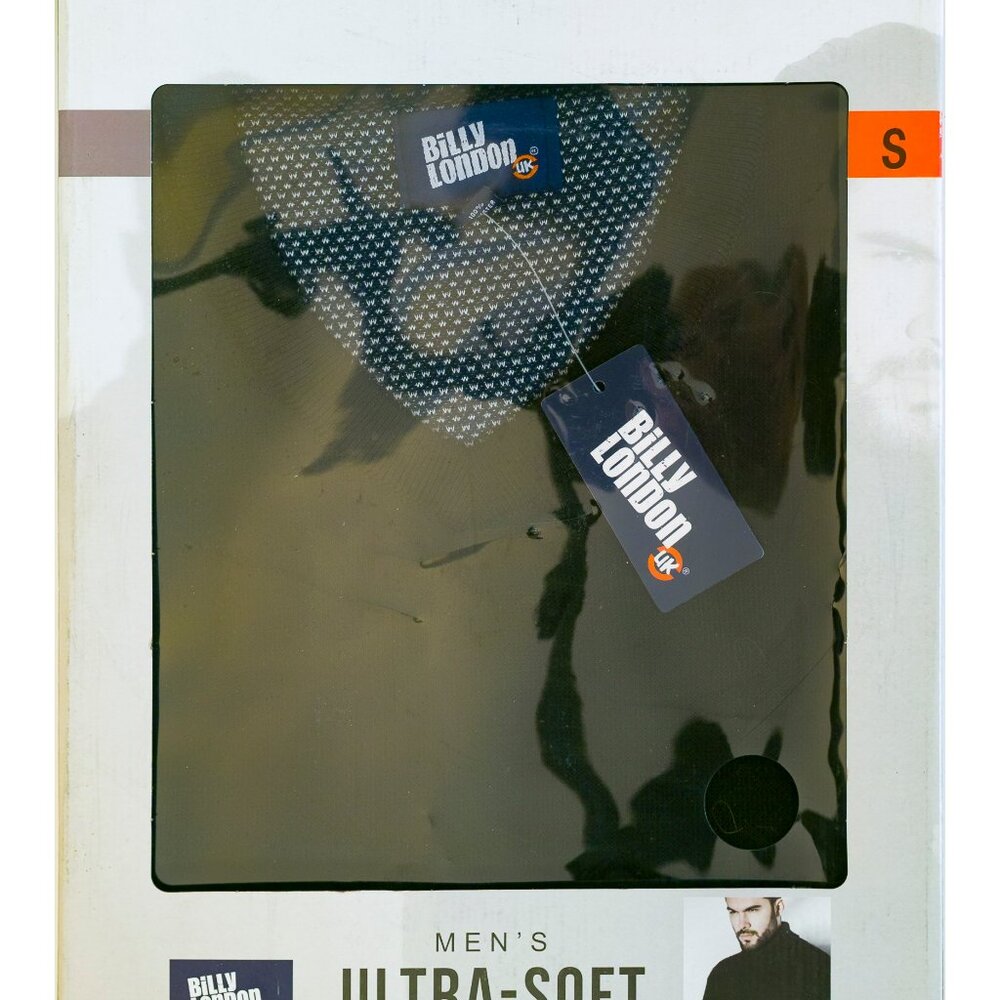 Billy London Ultra Soft Mens V-Neck Sweater Black